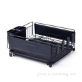 1 Tier Powder Coated Dish Rack Modern Design Dish Drying Rack For Kitchen Factory